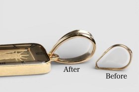 ネックレスが通らない！バチカン拡大・枠加工で太いチェーンも通せます