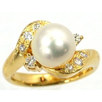 画像1: K18パールリング（指輪）リフォーム加工例