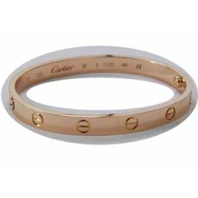 画像1: 750ピンクゴールドカルティエラブブレス　ネジ加工例