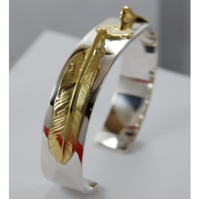 画像6: 【goro's】ゴローズK18フェザー付きバングル修理例