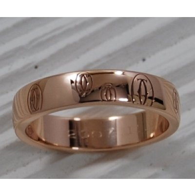 画像1: カルティエ　ハッピーバースデーピンクゴールドリング(指輪）サイズ直し例