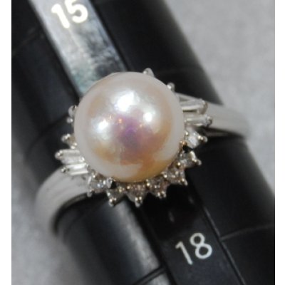 画像1: Ｐｔ900パールリング（指輪）サイズ直し例