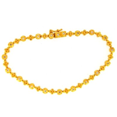 画像3: 切れてしまった22金ダイヤ入りネックレス修理例