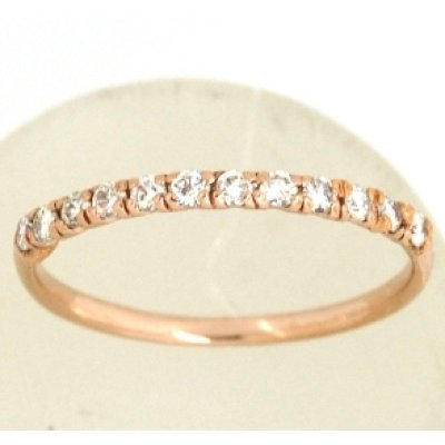 画像1: K10ピンクゴールドダイヤハーフエタニティリング修理例