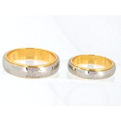 画像1: Pt900/K18バーバリーマリッジリングサイズ直し