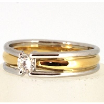 画像1: Pt900/K18ダイヤリング リフォーム例