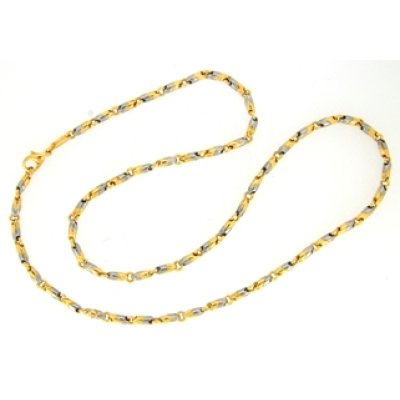 画像1: ブルガリ　スチール/K18パッソドッピオチエーンネックレスの修理例