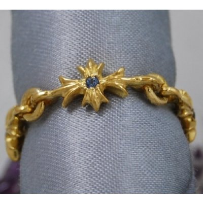 画像1: 【Chrome Hearts】クロムハーツ22Kゴールド　タイニーイー・CHプラスリング　カスタマイズ例