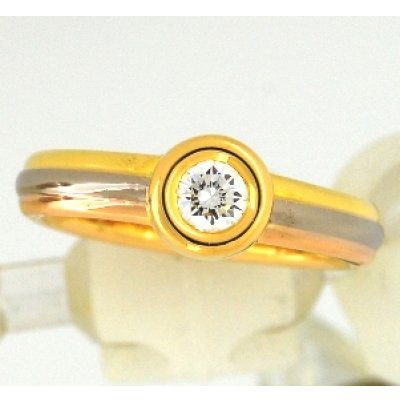 画像1: カルティエ モノストーンスリーカラーリングクリーニング例