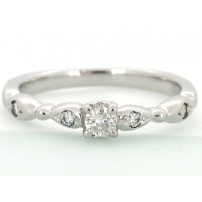 画像1: Pt900ダイヤリング メレダイヤを足してヴァージョンアップ