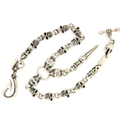 画像3: 切れたシルバーウォレットチェーンの修理例