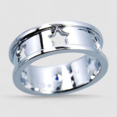 画像5: 【オーダー制作例】星モチーフのPt900オーダーマリッジリング