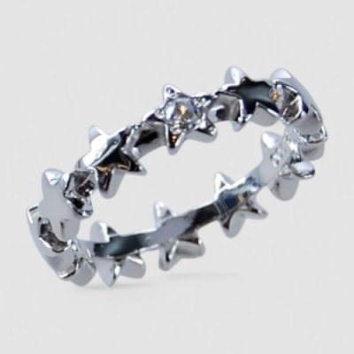 画像2: 【オーダー制作例】星モチーフのPt900オーダーマリッジリング