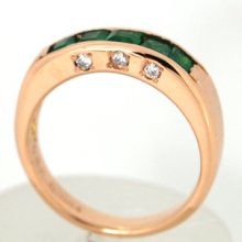 他の写真1: お婆様の形見のプラチナエメラルドの指輪を使いやすいデザインにピンクゴールドでリフォーム