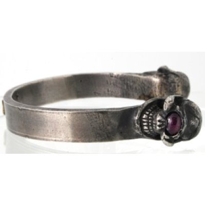 画像6: 【STOPLIGHT】ストップライト・2スカルバングルに石留め