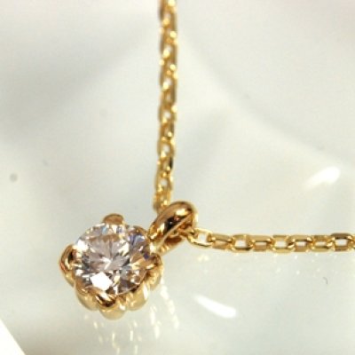 画像3: プラチナダイヤ立爪リングをK18イエローゴールドのダイヤペンダントネックレスにリフォーム