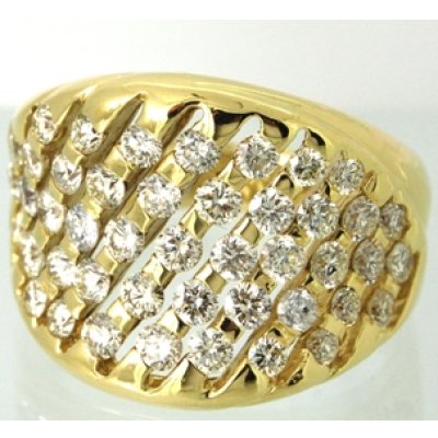 画像1: K18ダイヤリングのダイヤ1個石合わせ及び石留め例