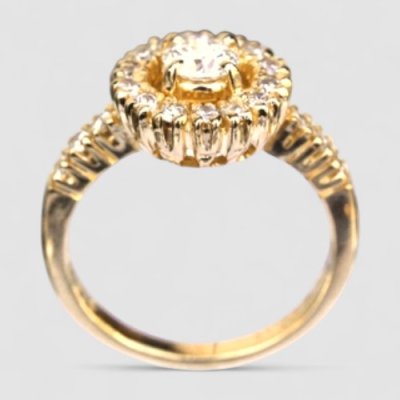 画像4: 【オーダー制作例】K18YG 最高品質ダイヤの豪華な婚約指輪