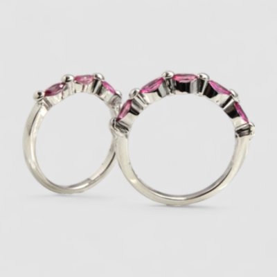 画像5: プラチナ、ピンクサファイアで指輪オーダー制作。