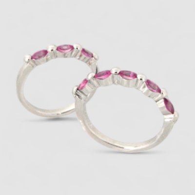 画像2: プラチナ、ピンクサファイアで指輪オーダー制作。