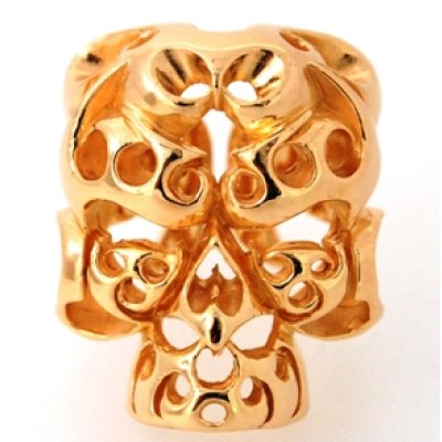 画像1: 【TENDERLOIN】テンダーロイン・ボルネオスカルリングのサイズ直し、18金メッキ加工