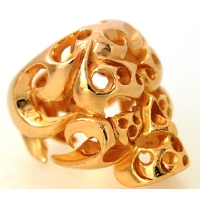 画像2: 【TENDERLOIN】テンダーロイン・ボルネオスカルリングのサイズ直し、18金メッキ加工