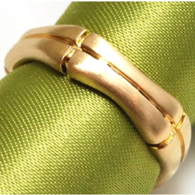 画像2: オーダーでK18バンブーリング制作