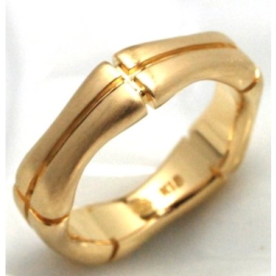 画像1: オーダーでK18バンブーリング制作