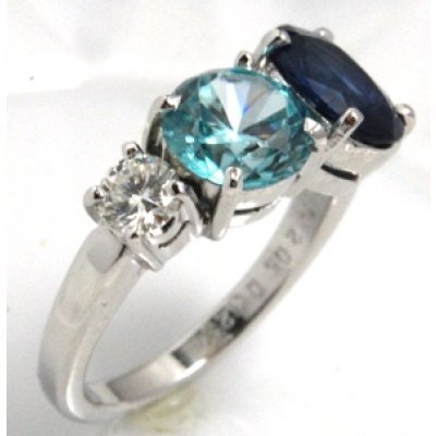 画像3: 3本の指輪の石を使って1本の指輪にリフォーム制作