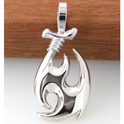 画像1: 【オーダー】Pt900オーダー フイッシュフックペンダント
