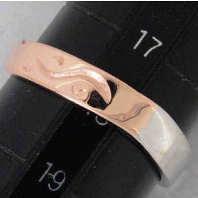 画像1: 切れたPt950とK18ピンクゴールドのコンビの指輪の修理