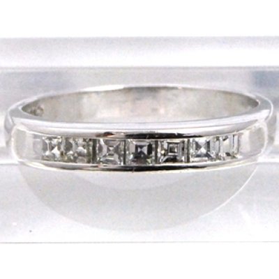 画像4: Pt900角ダイヤモンドリングの変形直し、新品仕上げ