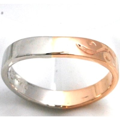 画像2: 切れたPt950とK18ピンクゴールドのコンビの指輪の修理