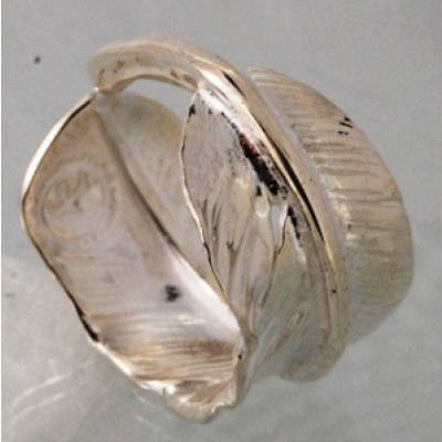 画像2: ゴローズフェザー、イーグル付きペンダントをリング（指輪）にカスタマイズ