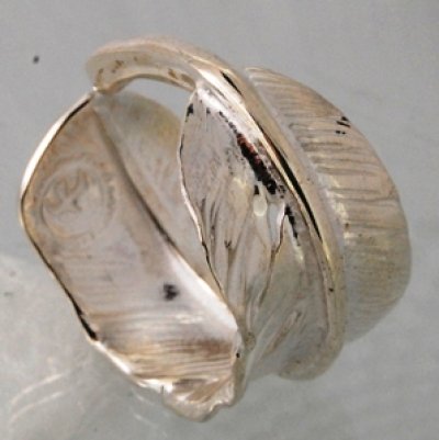 画像2: ゴローズフェザー、イーグル付きペンダントをリング（指輪）にカスタマイズ