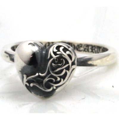 画像2: 【Chrome Hearts】クロムハーツバブルガムリング ハートをピンキーリングにサイズダウン