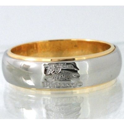 画像1: 【Burberry】Pt900/K18コンビのバーバリーのマリッジリングのサイズ直し