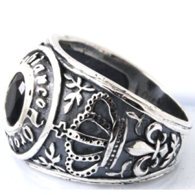 画像6: 【Orobianco】オロビアンコ SV925オニキス入りリングの変形直し例