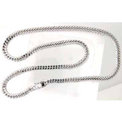 画像9: ☆750WG（ホワイトゴールド）ダブル喜平ネックレスの中折れ式クラスプ修理☆