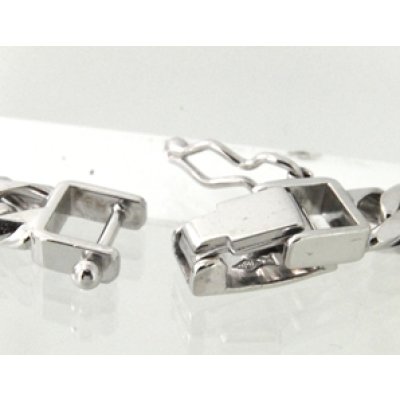 画像4: ☆750WG（ホワイトゴールド）ダブル喜平ネックレスの中折れ式クラスプ修理☆