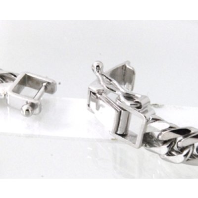 画像6: ☆750WG（ホワイトゴールド）ダブル喜平ネックレスの中折れ式クラスプ修理☆