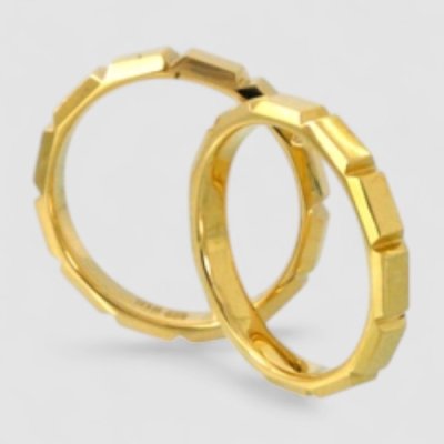 画像4: 【オーダー制作例】K18イエローゴールド ペアリング「ベル・ショコラ」