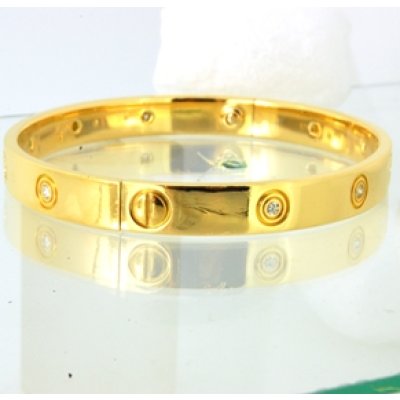 画像1: 【Cartier】カルティエラブブレス・フルダイヤ(750YG)の差し込み口修理