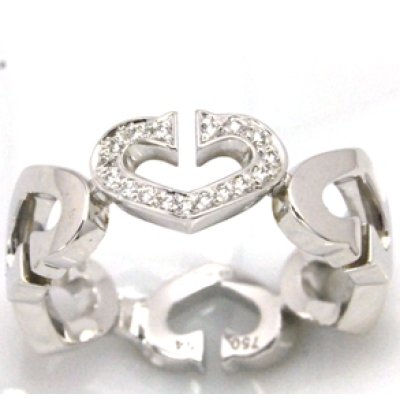 画像4: 【Cartier】カルティエ750ホワイトゴールド、ハート&シンボル リングの修理、新品仕上げしました