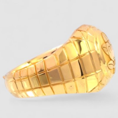 画像4: 【オーダー例】18金家紋入り印台風リング製作