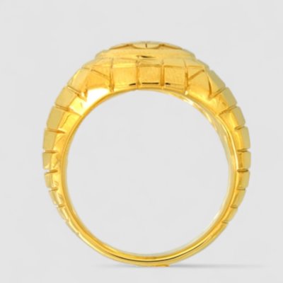 画像6: 【オーダー例】18金家紋入り印台風リング製作