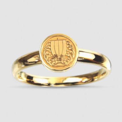 画像1: 【オーダー】 K18家紋リング