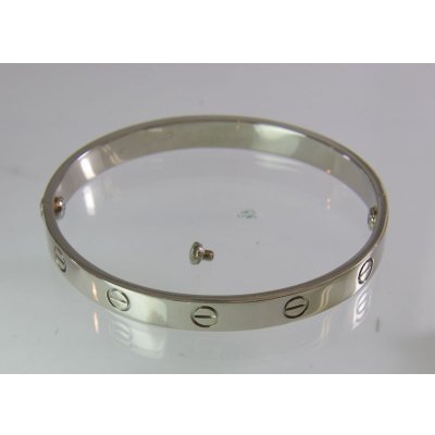 画像2: 【Cartier】750WGラブブレス、ベロ片方制作および変形直し