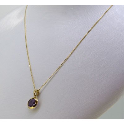 画像7: K18アメジストカットネックレス