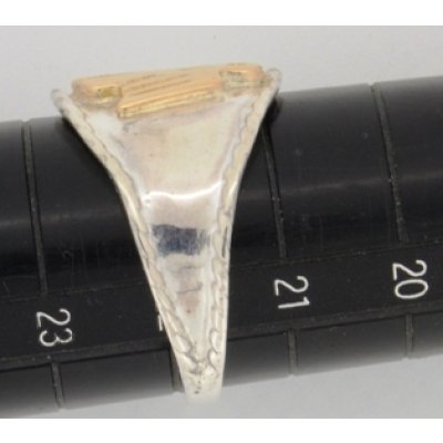 画像2: 【goro's】ゴローズ イーグルメタル付き印台リングサイズ直し例